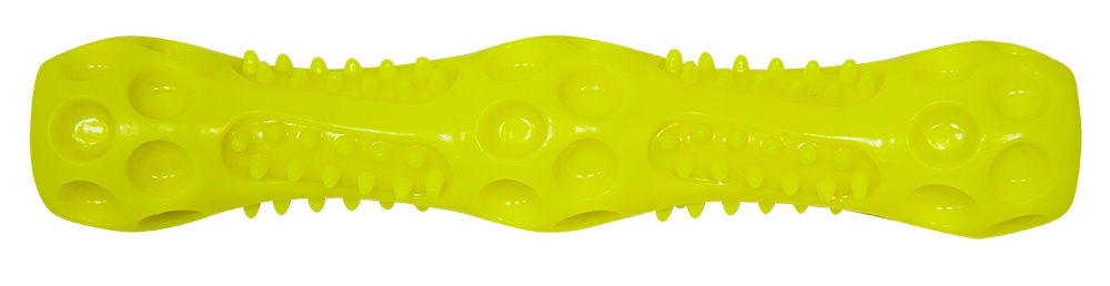 Зооник Зооник игрушка Палка массажная, желтая (140 г) camon игрушка для собак мяч джутовый для дрессировки с длинной ручкой диаметр 7 см