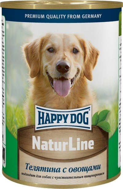 Happy dog Happy dog кусочки в фарше для собак: телятиной с овощами (410 г)