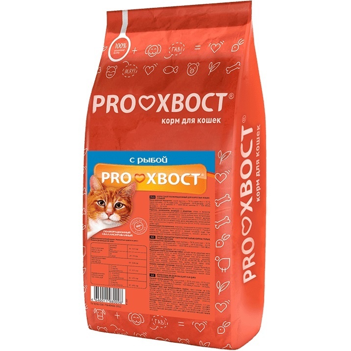 ProХвост ProХвост корм сухой для кошек с рыбой (10 кг)