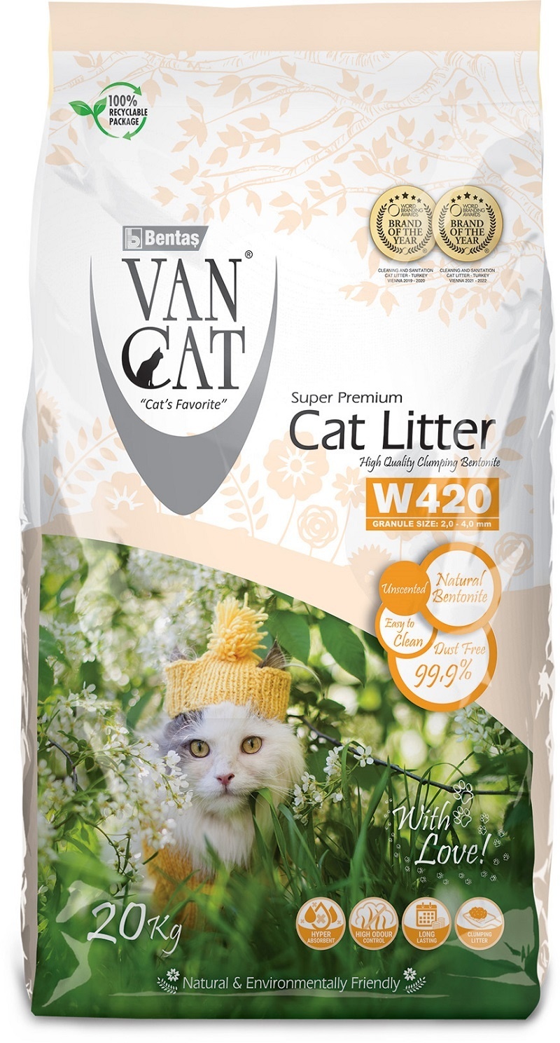 Van Cat Van Cat комкующийся наполнитель 100% натуральный, без пыли (15 кг) 59217