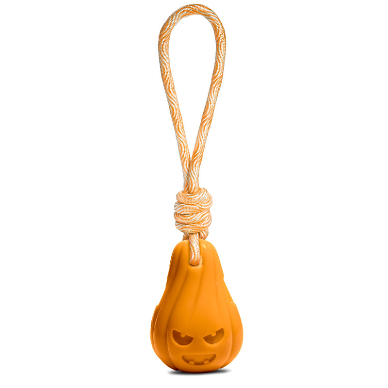 Triol Triol игрушка Тыква с верёвкой для собак из термопластичной резины (146 г)