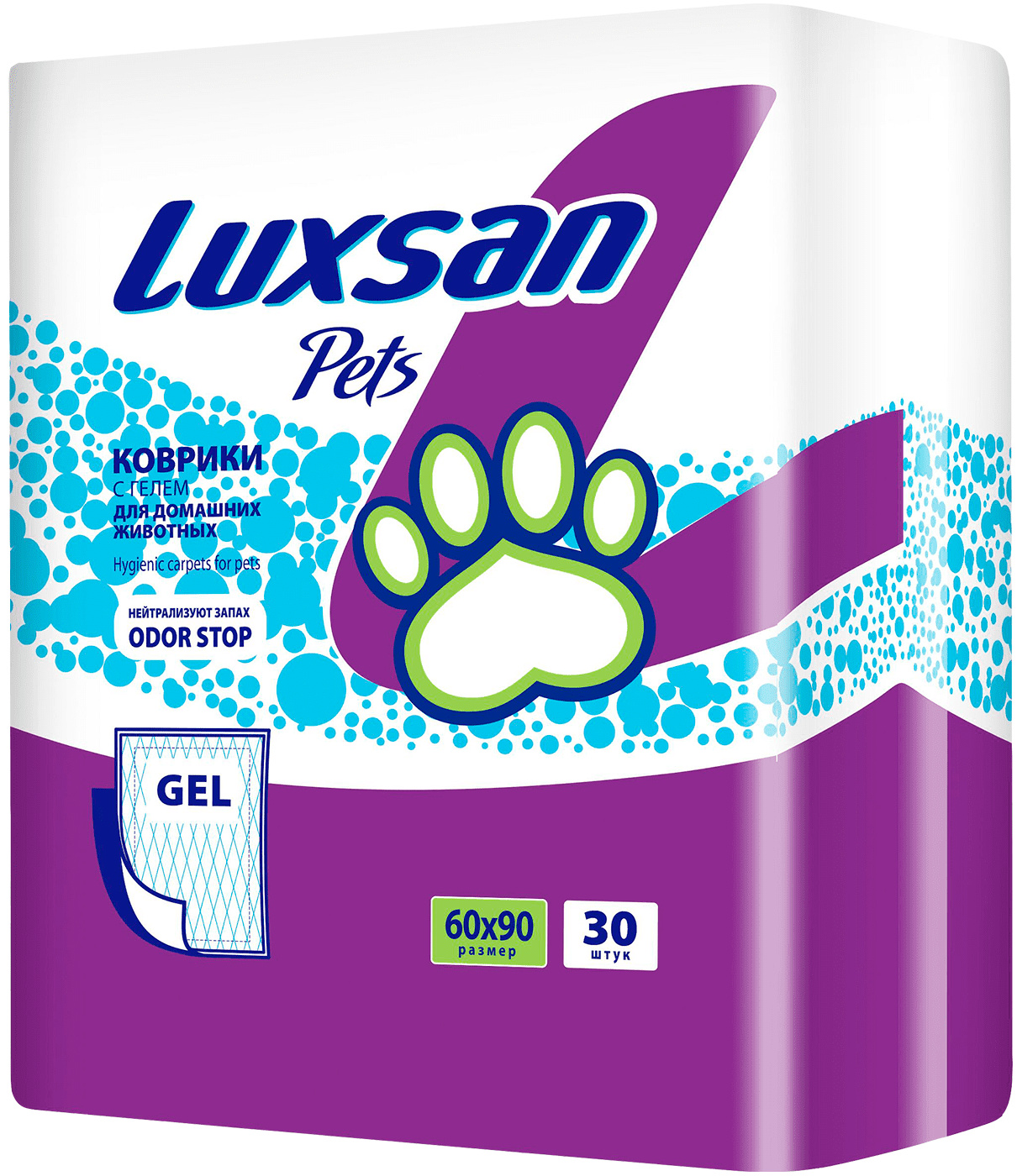 Luxsan Luxsan пеленки для животных 60х90 см (гелевый абсорбент), 30 шт. (60×90см)