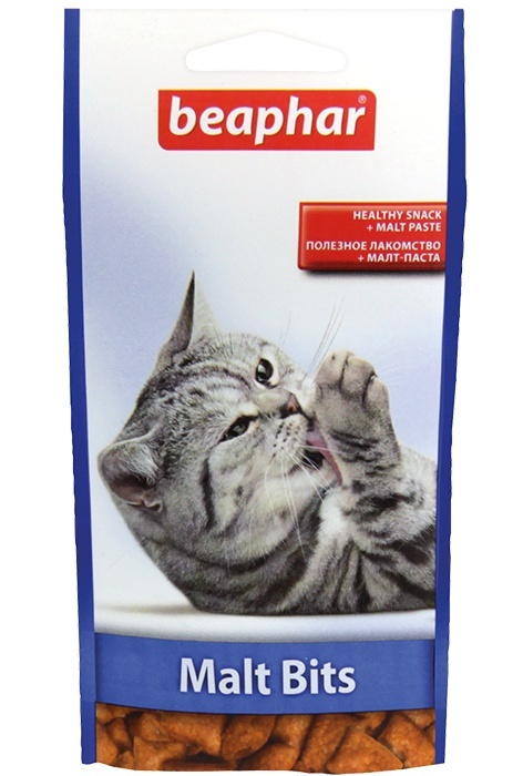 Beaphar Beaphar подушечки для выведения шерсти из желудка (35 г) подушечки beaphar cat a dent bits для кошек для чистки зубов 35 г