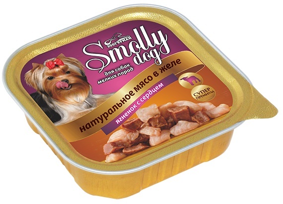 цена Зоогурман Зоогурман консервы для собак Smolly dog ягненок с сердцем (100 г)