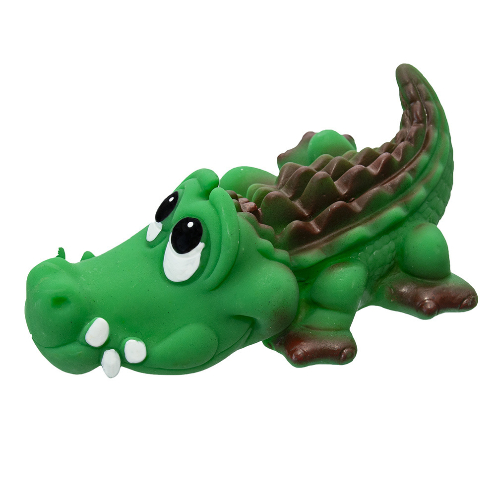 цена Yami-Yami игрушки Yami-Yami игрушки игрушка для собак Крокодил, зеленый (13.5 см)