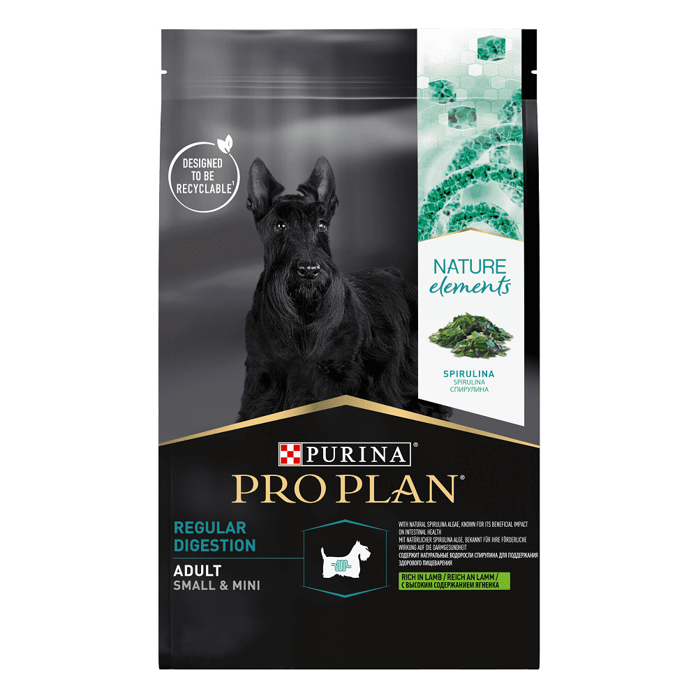 Корм Purina Pro Plan nature Elements для взрослых собак мелких и карликовых пород, с высоким содержанием ягненка (7 кг)