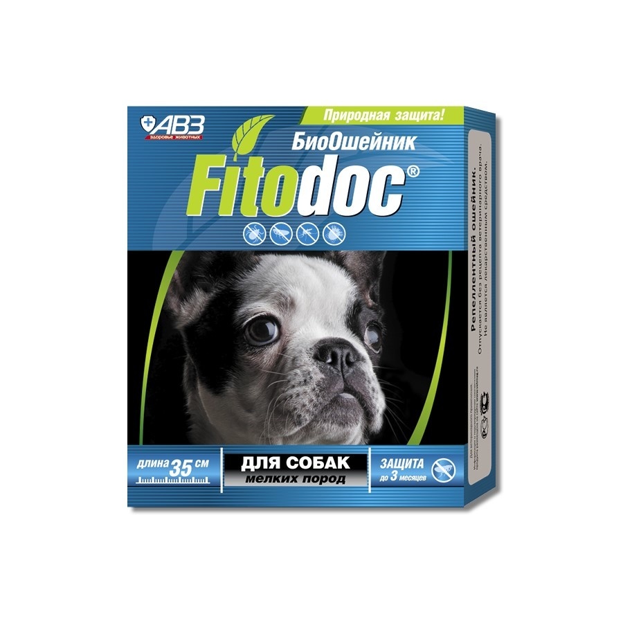 Агроветзащита Агроветзащита fITODOC ошейник репеллентный био для собак мелких пород, 35 см (32 г)