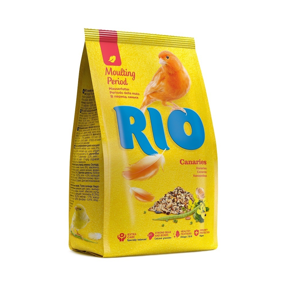 Рио Рио для канареек во время линьки (500 г) рио рио палочки с медом и полезными семенами для канареек 80 г