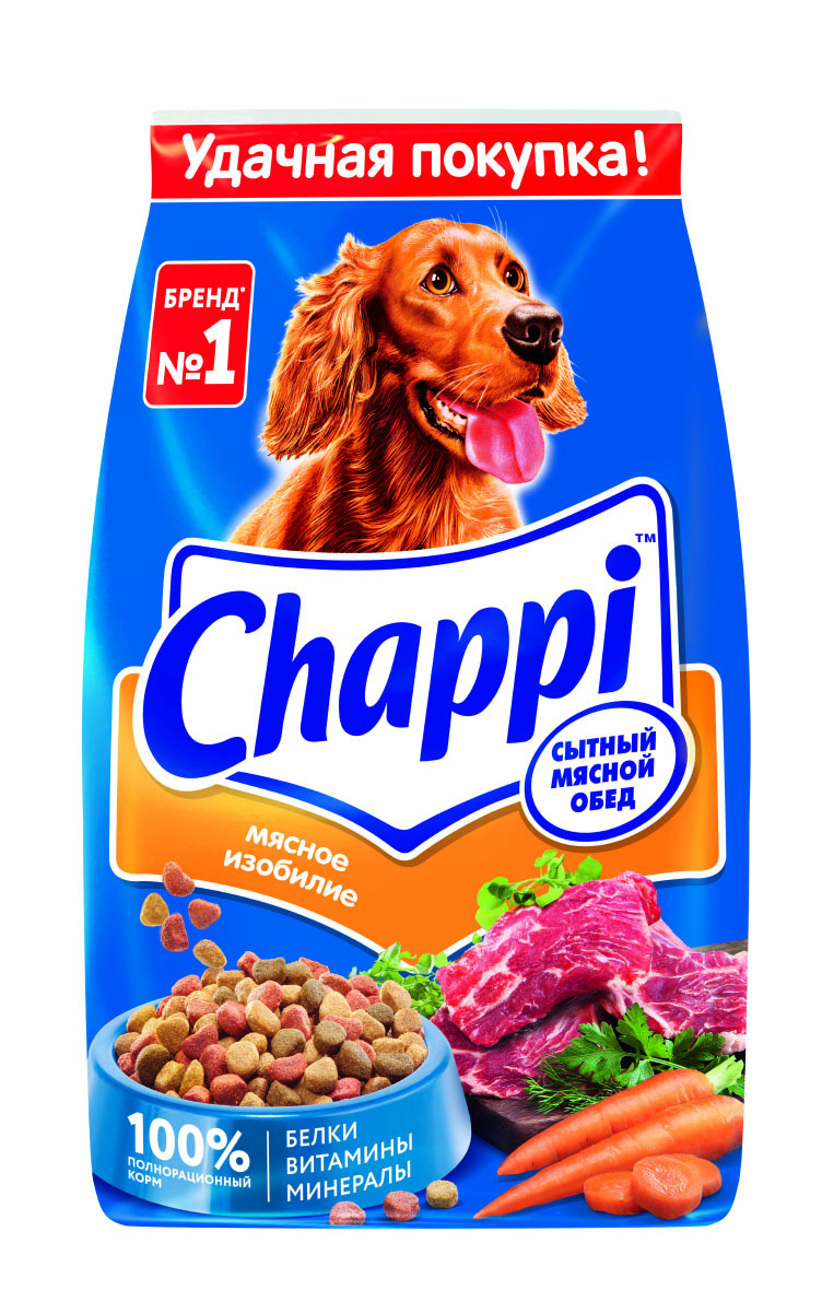 Chappi Корм Chappi сухой корм для собак «Сытный мясной обед. Мясное изобилие» (15 кг)