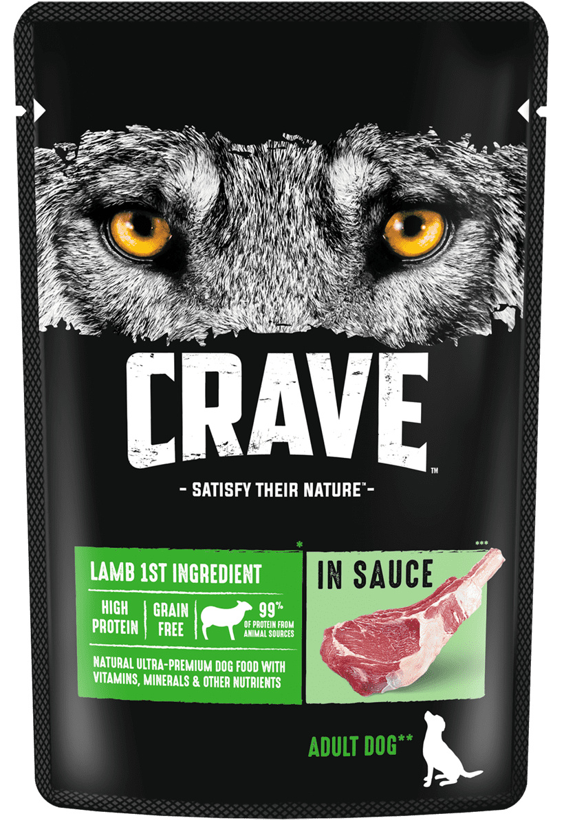 Crave Crave корм консервированный полнорационный для взрослых собак всех пород с ягнёнком в соусе (85 г)