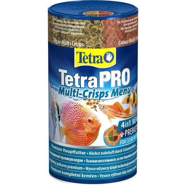 Tetra (корма) Tetra (корма) корм для всех видов рыб. 4 вида чипсов TetraPRO Menu (64 г) tetra корма tetra корма корм для всех видов мелких рыб четыре вида корма 65 г