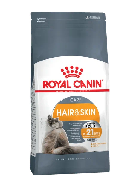 Royal Canin Корм Royal Canin корм для кошек от 1 года Уход за шерстью и кожей (400 г) royal canin skin