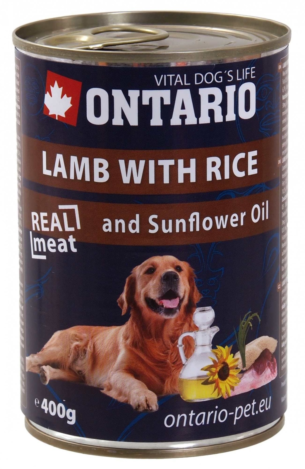 Ontario консервы для собак, ягненок и рис (800 г)