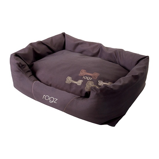 Rogz Rogz лежак с бортиком и двусторонней подушкой серия SPICE, Кофейные косточки (S)