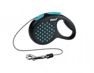 Рулетка-трос для собак до 8 кг, 3 м, голубая Рулетка-трос для собак до 8 кг, 3 м, голубая