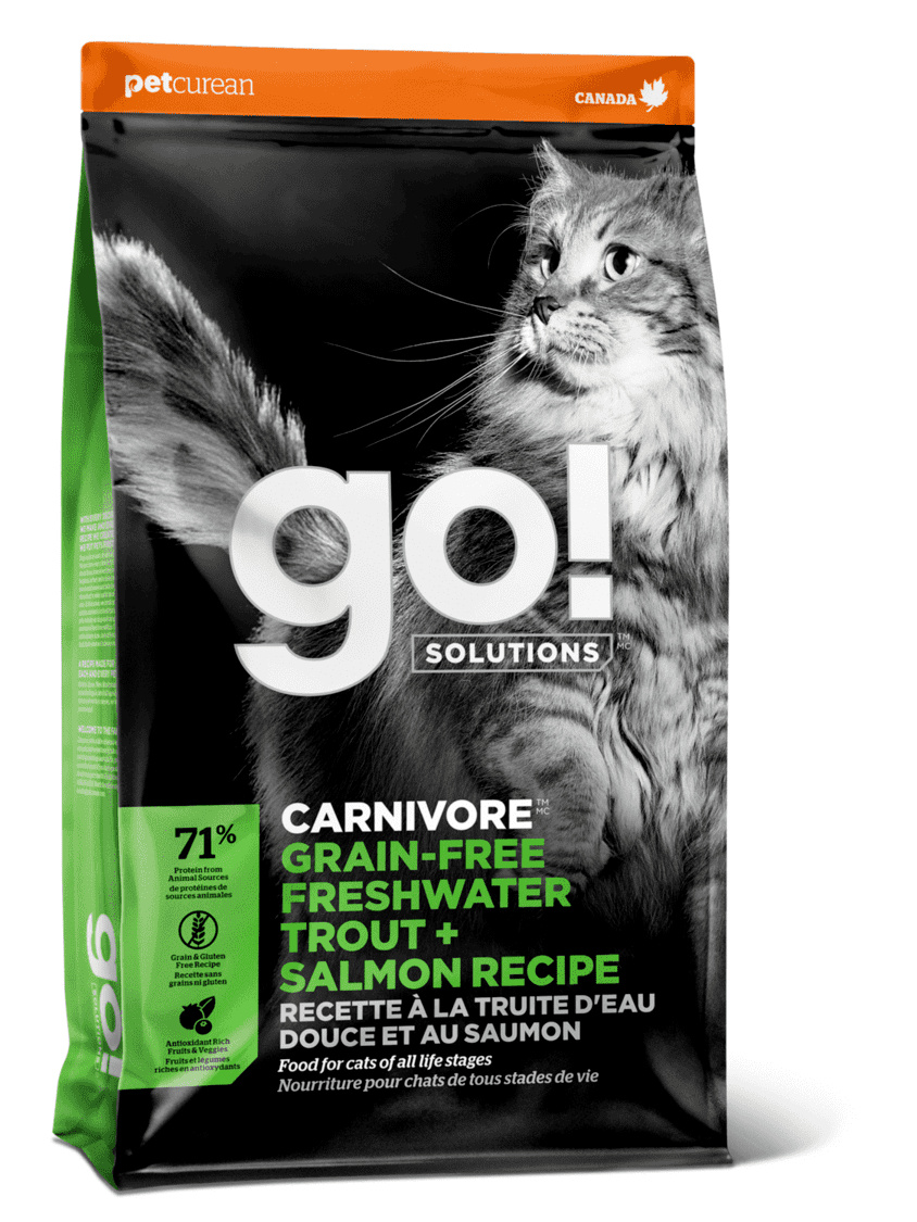 GOKITCHEN gO! Solutions Беззерновой для котят и кошек с чувствительным пищеварением с форелью и лососем (7,26 кг)