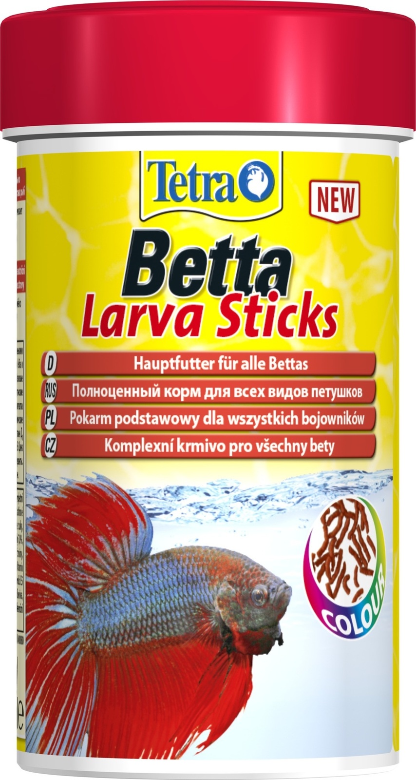 Tetra (корма) Tetra (корма) корм для петушков и лабиринтовых рыб. палочки Betta Larva Sticks (33 г) tetra корма tetra корма корм для бойцовых рыб и других видов лабиринтовых имитация мотыля 5 г