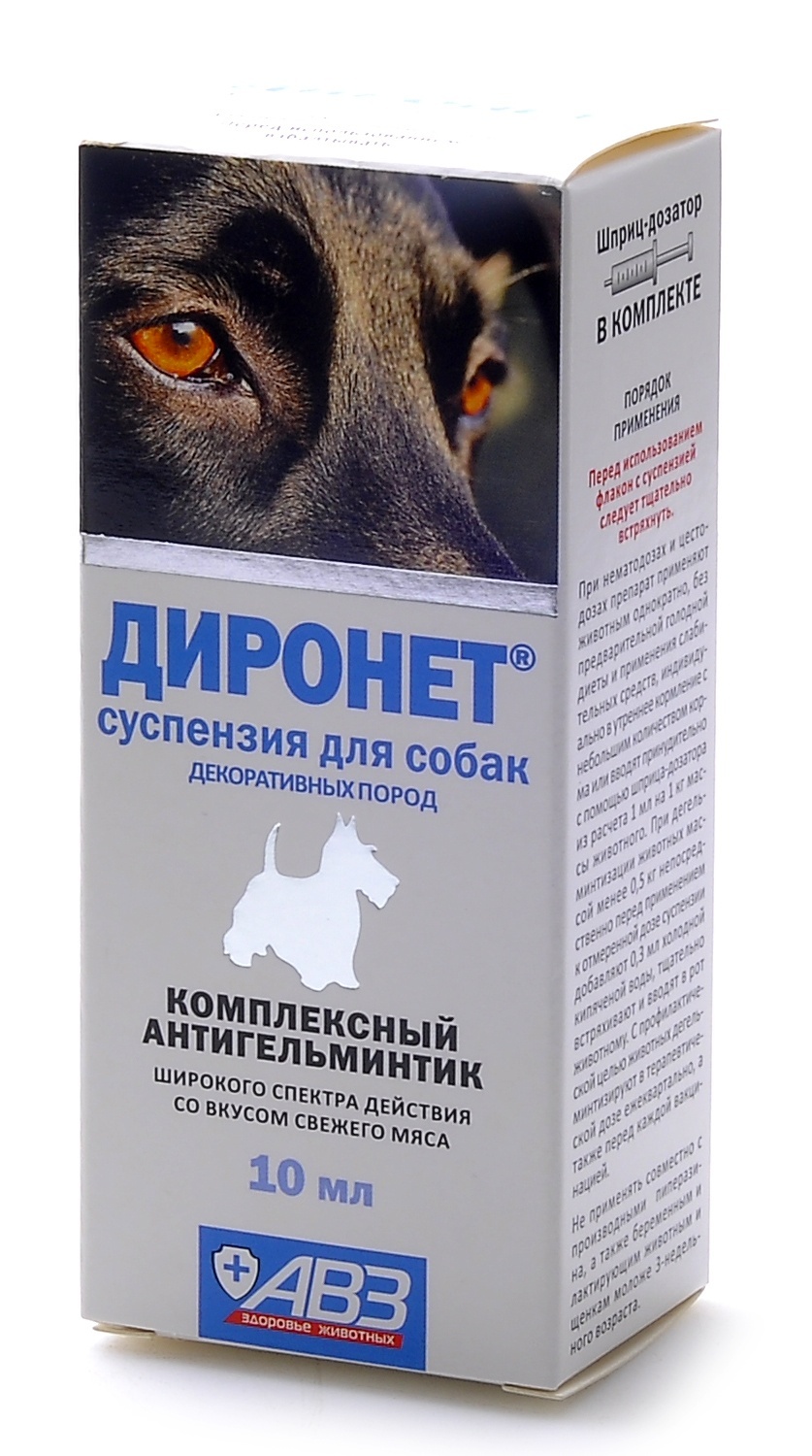 Агроветзащита Агроветзащита диронет от глистов для собак, суспензия (10 г) агроветзащита агроветзащита антигельминтный препарат диронет 200 широкого спектра действия таблетки для кошек и котят 10 г