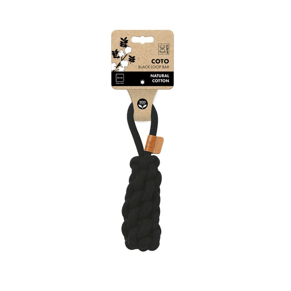 MPets игрушка для собак СОТО перетяжка черная (34 см)