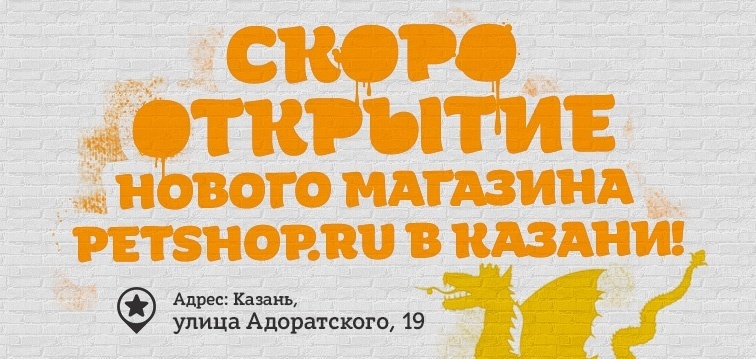Скоро! Открытие нового магазина Petshop.ru в Казани!