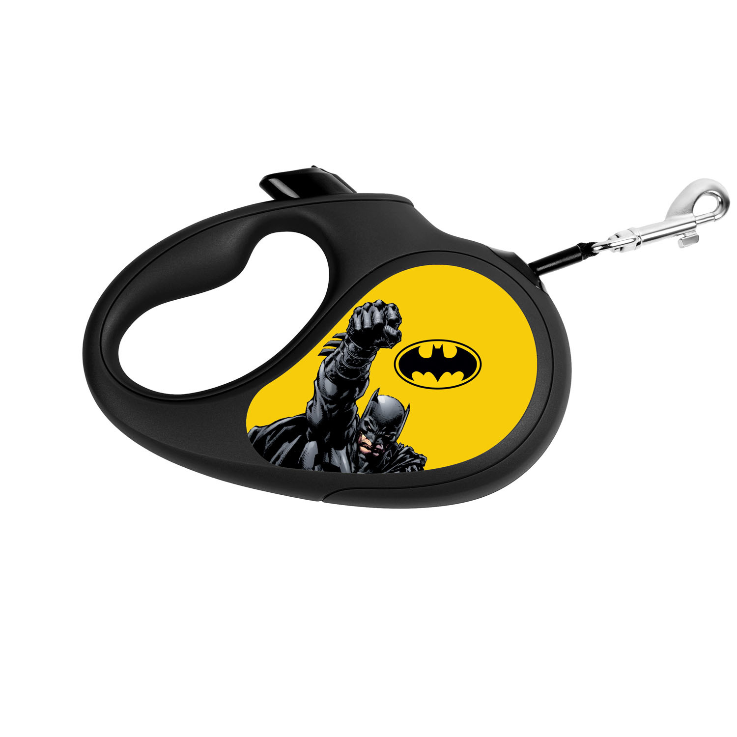 Waudog Waudog поводок-рулетка для собак R-leash, рисунок Бэтмен Желтый, XS (162 г)