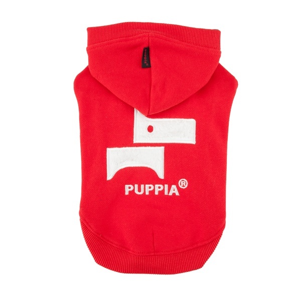 Puppia Puppia худи с капюшоном и логотипом на спине, красный (XL)
