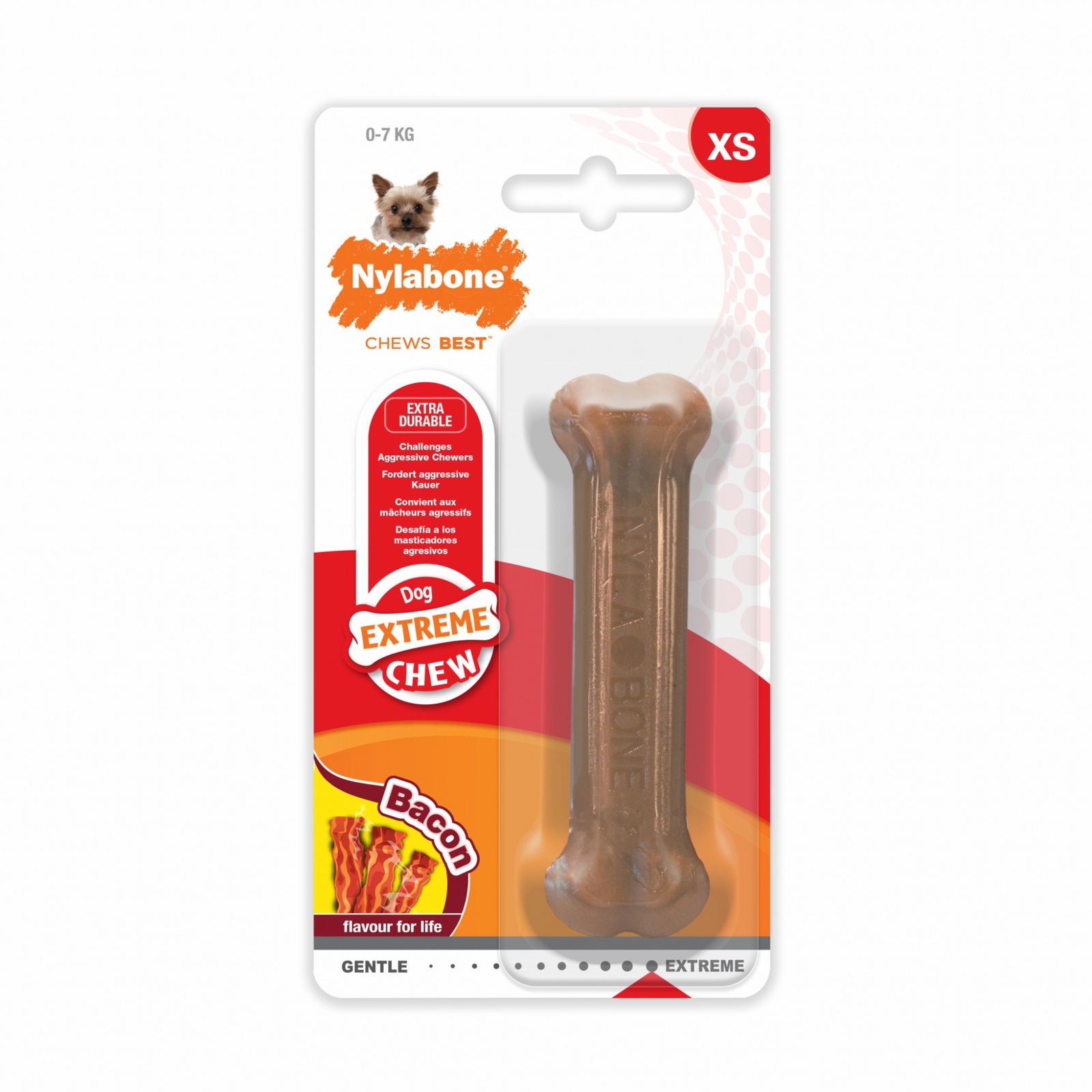 Nylabone косточка экстра-жесткая с ароматом бекона, для собак разных пород (190 г)
Nylabone косточка экстра-жесткая с ароматом бекона, для собак разных пород (190 г)