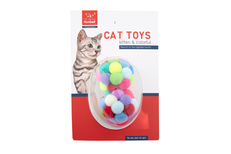 NUNBELL набор игрушек-погремушек для кошек Мячик (2 шт)