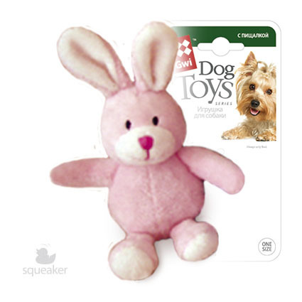 GiGwi GiGwi игрушка Заяц с пищалкой, искусственный мех (40 г) gigwi gigwi игрушка заяц с пищалкой искусственный мех 40 г