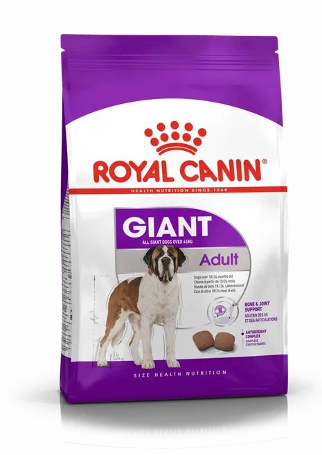 цена Royal Canin Royal Canin корм для взрослых собак гигантских пород: более 45 кг, c 18 мес. (15 кг)
