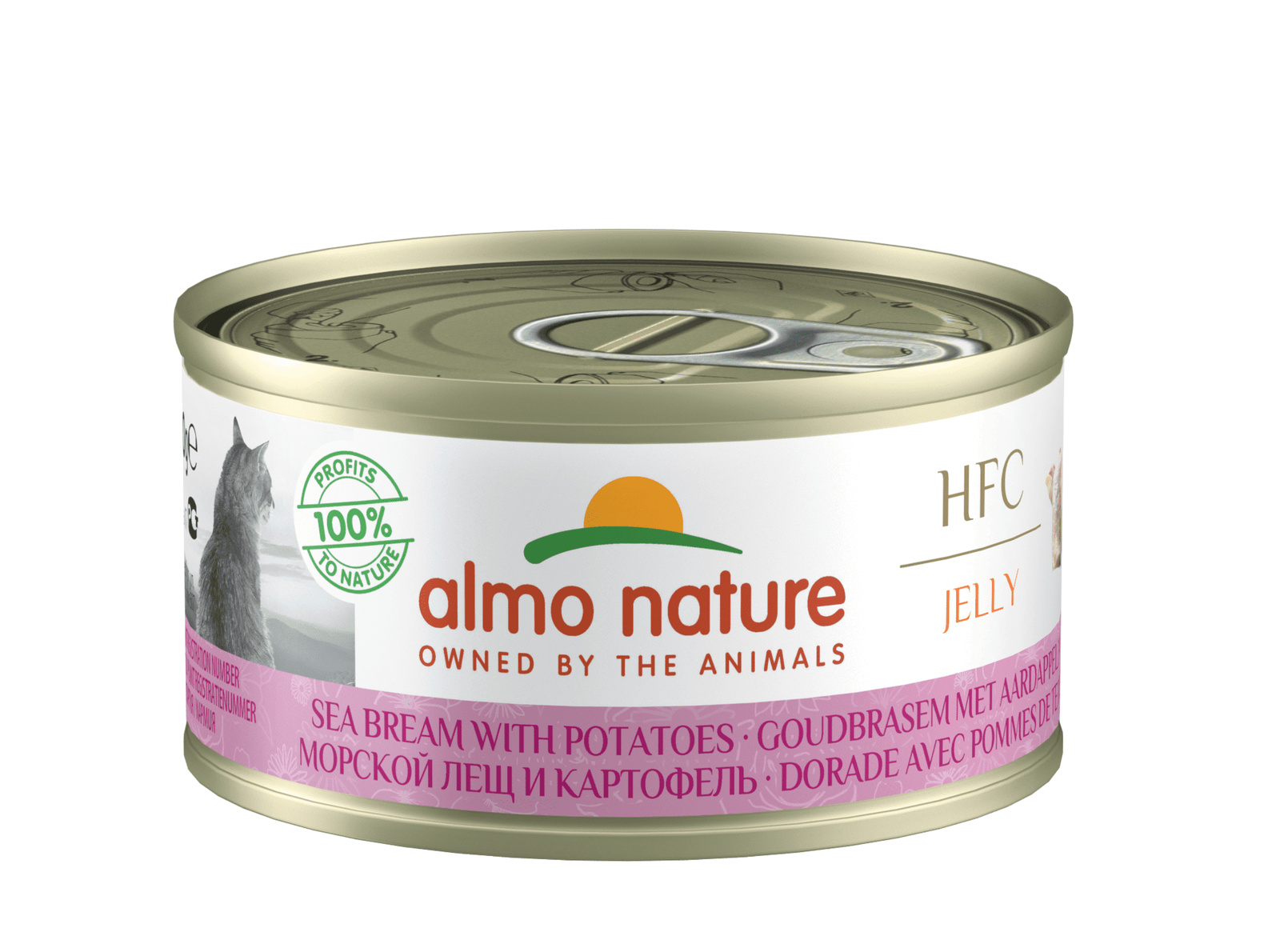 Almo Nature консервы Almo Nature консервы низкокалорийные для кошек Морской лещ с картофелем (70 г)