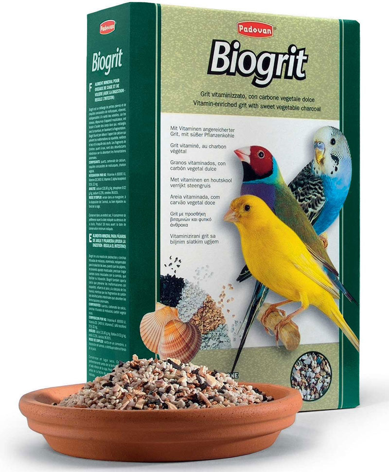 минеральная добавка рadovan biogrit био песок для декоративных птиц 700г Padovan Padovan био-песок для декоративных птиц (Biogrit) (700 г)