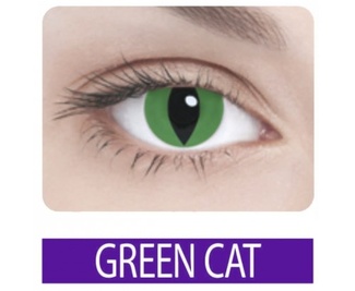 Линза на 3 месяца Crazy Green Cat Зеленая Кошка, 1 шт. (опт.сила 0, R=8.6, D=14) Линза на 3 месяца Crazy Green Cat Зеленая Кошка, 1 шт. (опт.сила 0, R=8.6, D=14) 07594 Adria