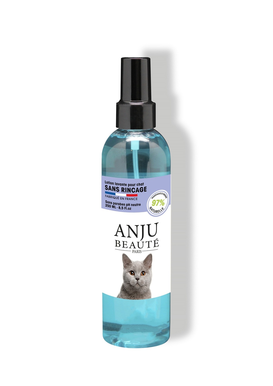 Anju Beaute Anju Beaute очищаяющий спрей для кошек без ополаскивания, 250 мл (250 г) anju beaute anju beaute спрей для собак для облегчения расчесывания 250 мл 250 г