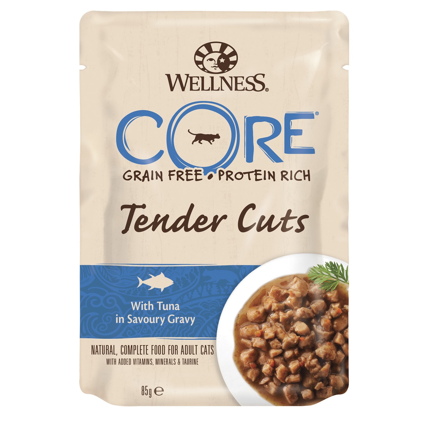 Wellness CORE Wellness CORE tender Cuts паучи из тунца в виде нарезки в соусе для кошек (85 г)