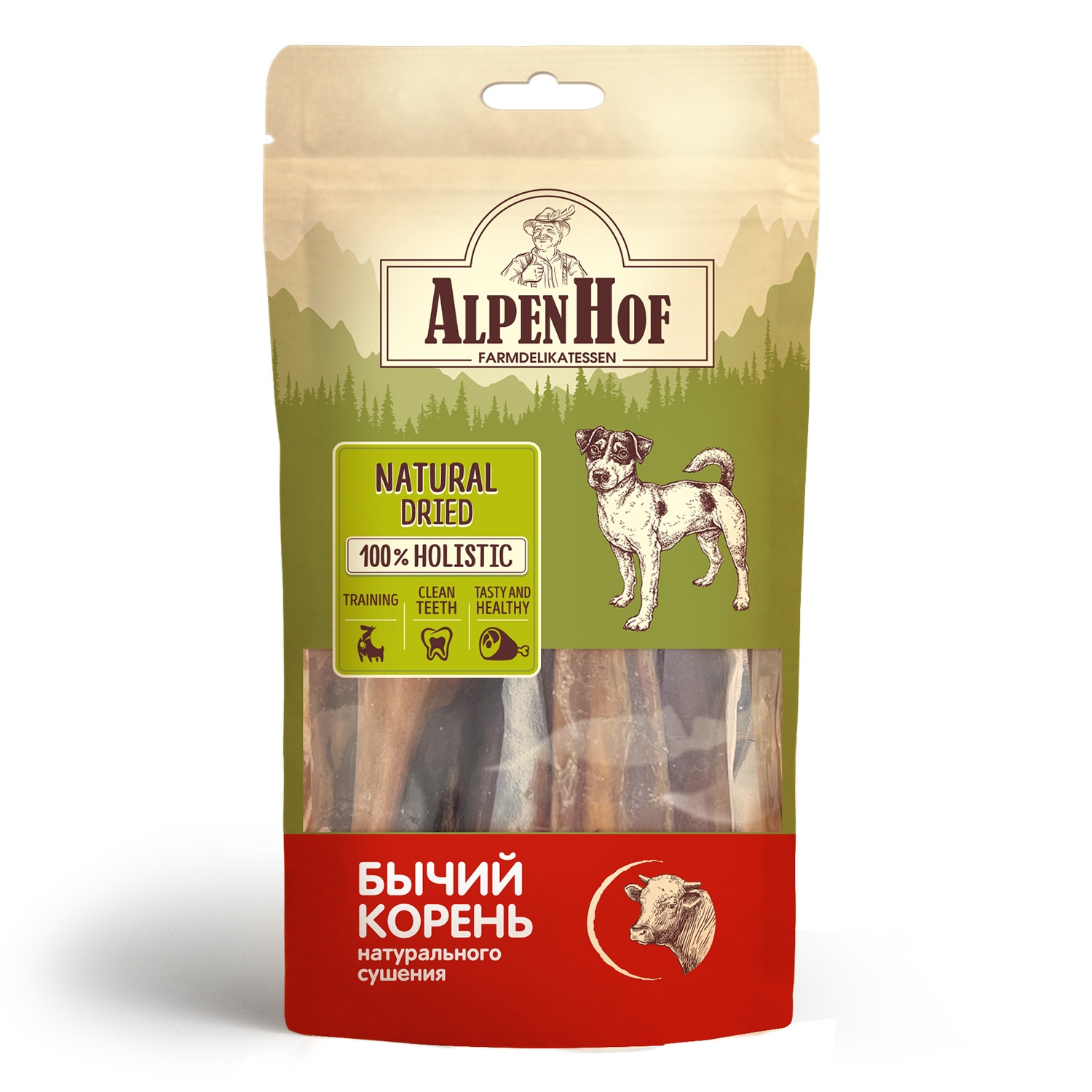 AlpenHof AlpenHof лакомство Бычий корень для собак (64 г) organic сhoice лакомство для собак корень бычий 65 г