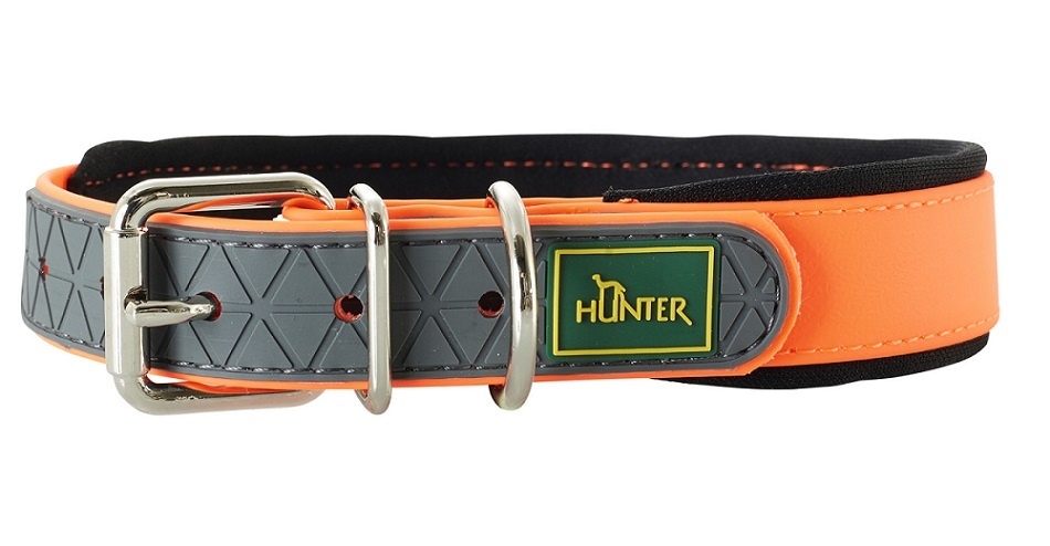 Hunter Hunter ошейник для собак Convenience Comfort, мягкая горловина, оранжевый (M) trixie тканевая клетка kennel xs 23×32×47 см нейлон
