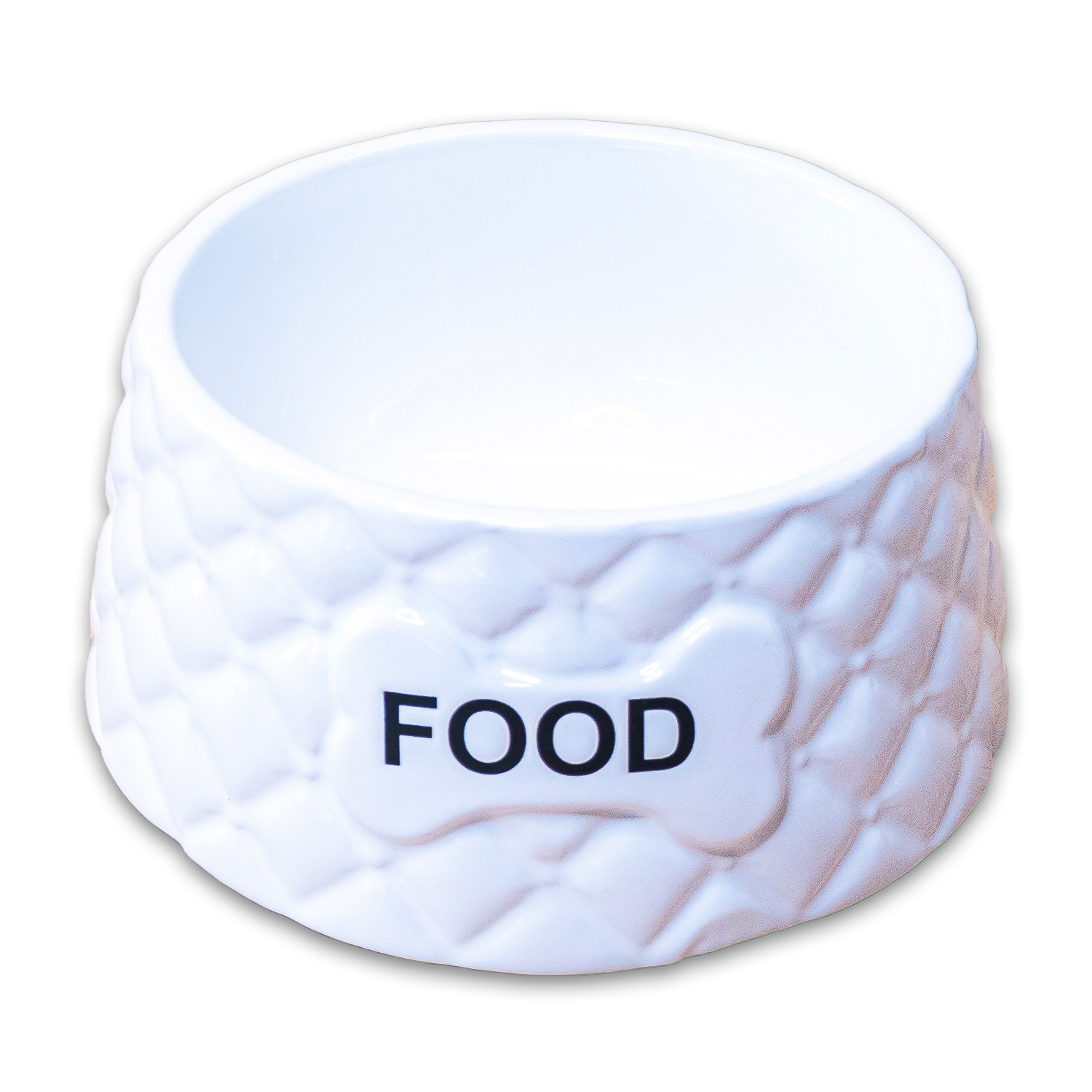 КерамикАрт КерамикАрт миска Food  керамическая, белая (680 мл)