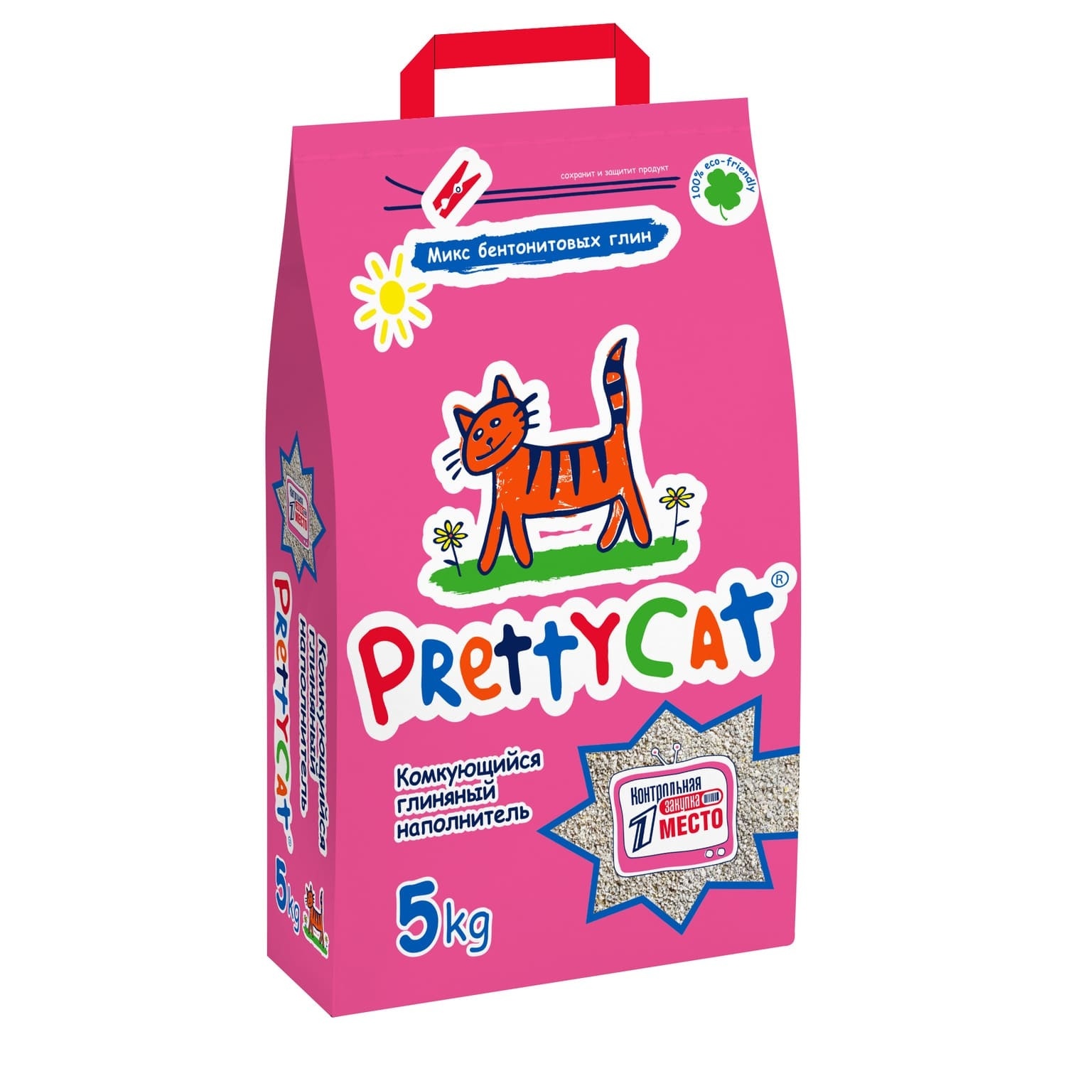 цена PrettyCat PrettyCat комкующийся наполнитель (20 кг)