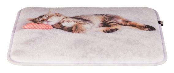 Trixie Trixie плюшевый лежак для кошки (40×30 см) trixie лежак с бортиком lingo 50×40 см белый бежевый