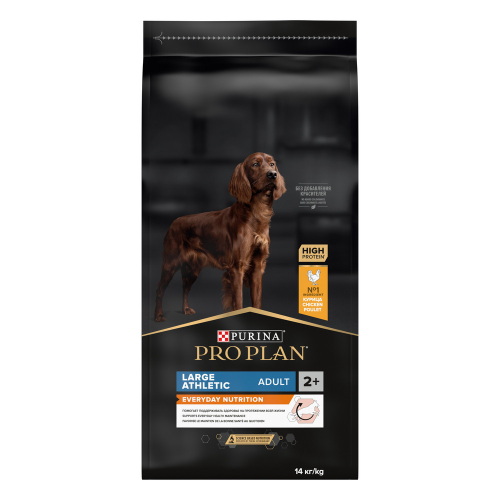 Purina Pro Plan Purina Pro Plan для взрослых собак крупных пород с атлетическим телосложением, с высоким содержанием курицы (14 кг) purina pro plan purina pro plan для щенков крупных пород с мощным телосложением с высоким содержанием курицы 12 кг