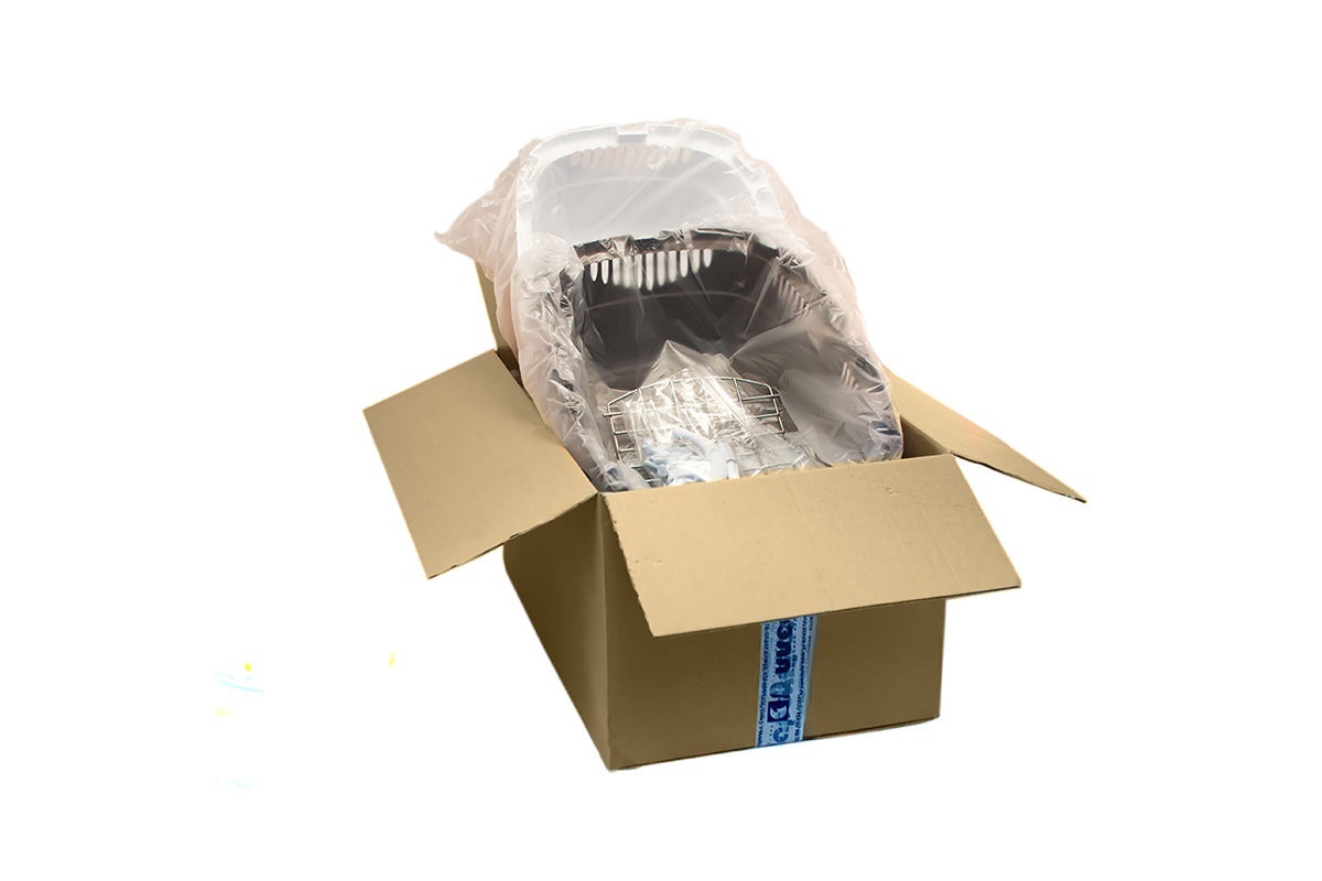 Yami Yami транспортировка переноска для животных "Спутник-2", до 12 кг, темно-серая с белым (1,27 кг) 