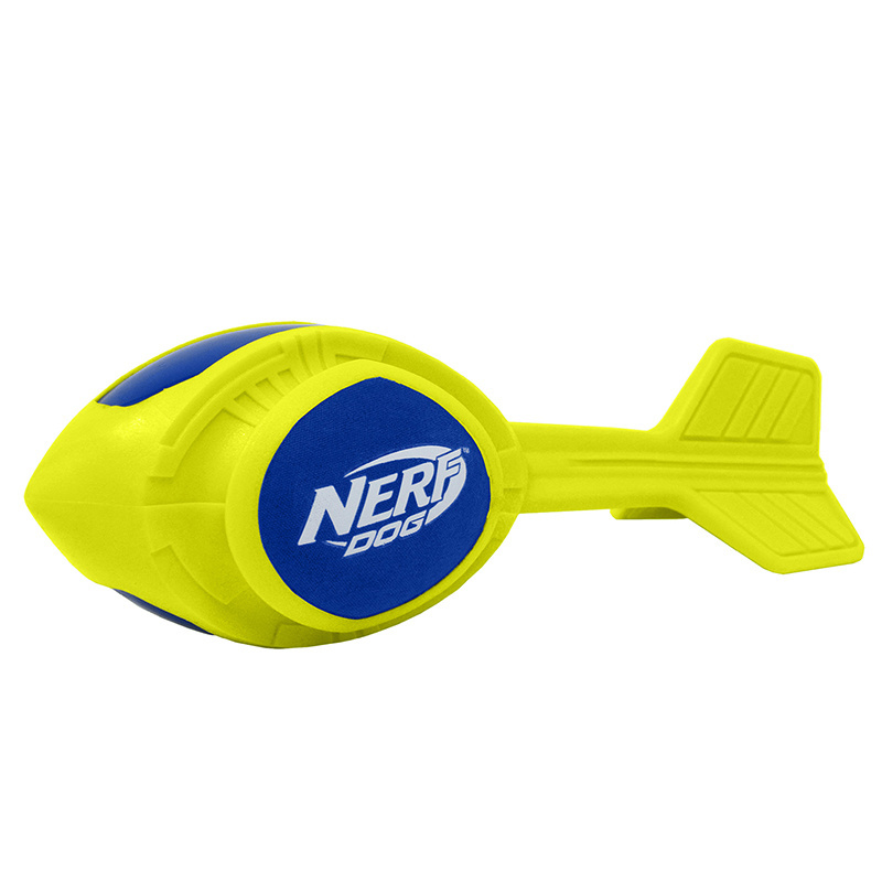Nerf Nerf снаряд из вспененной резины и нейлона, 30 см (серия Мегатон), (синий/зеленый) (245 г) nerf nerf мяч для регби из термопластичной резины 18 см серия мегатон синий оранжевый 254 г