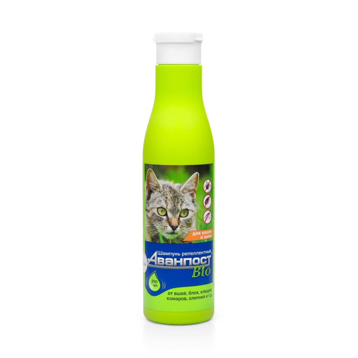 Веда Веда Аванпост BIO шампунь репеллентный для кошек (250 г) веда веда шампунь витаминный для кроликов 220 г