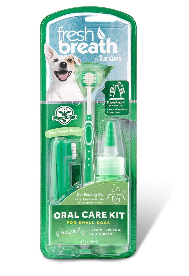 Tropiclean Tropiclean набор Свежее дыхание для ухода за зубами для собак малых пород (150 г)