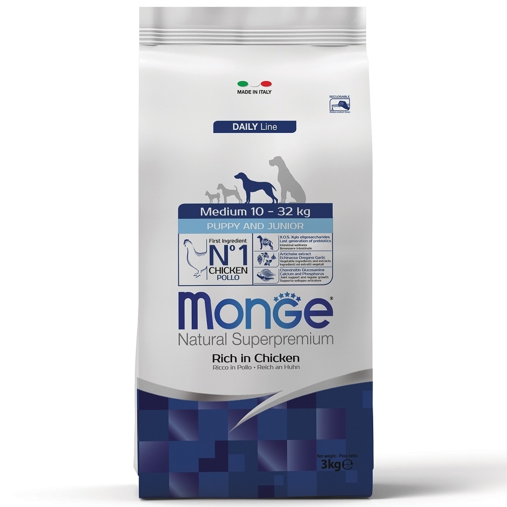 Корм Monge для щенков средних пород (12 кг)