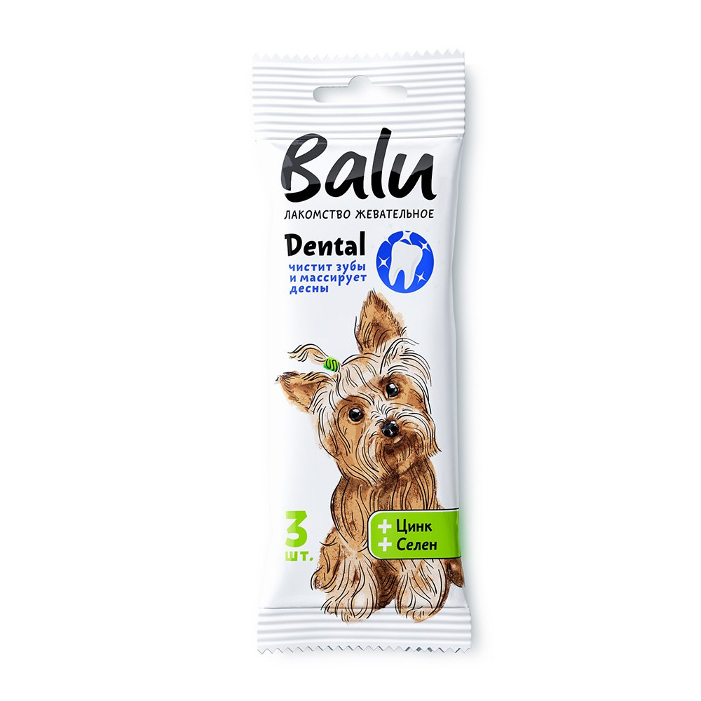 BALU BALU лакомство жевательное с цинком, селеном для собак (36 гр) цена и фото