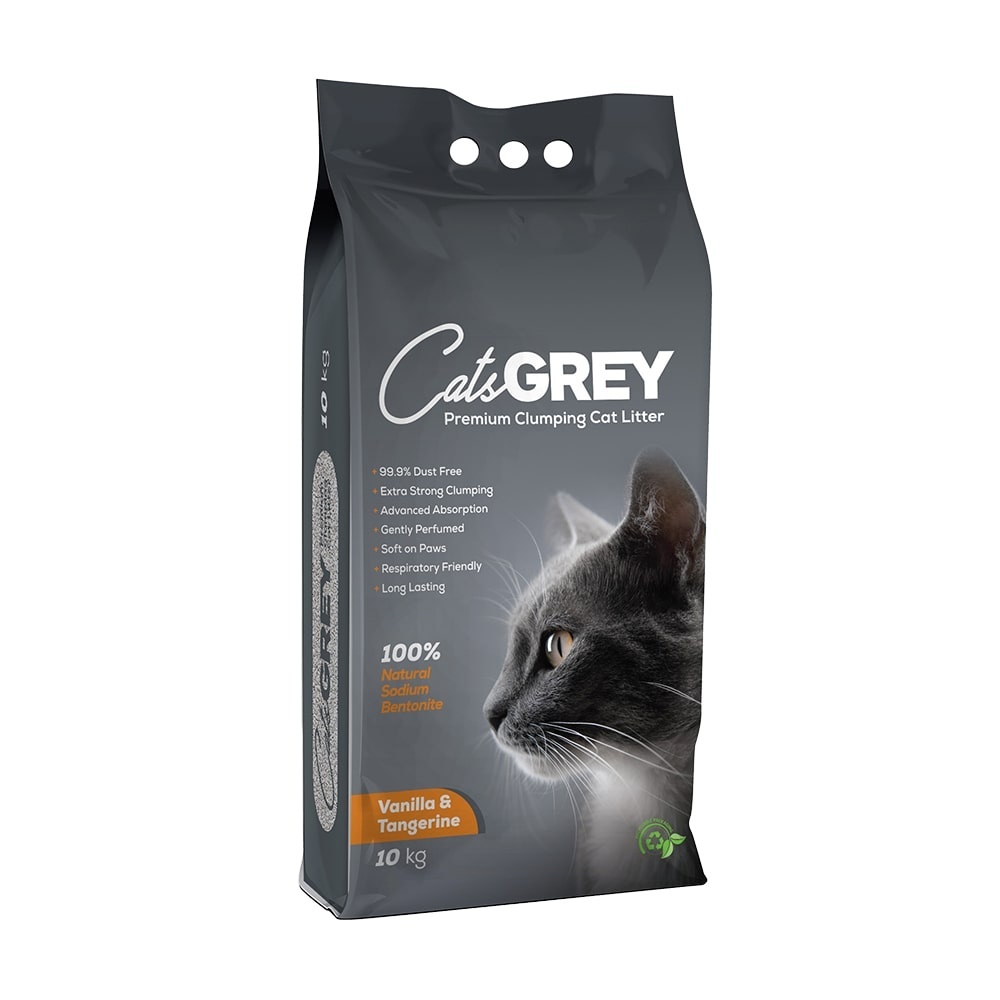 Cat’s Grey Cat’s Grey наполнитель для кошачьего туалета с ароматом ванили и танжерина (10 кг)