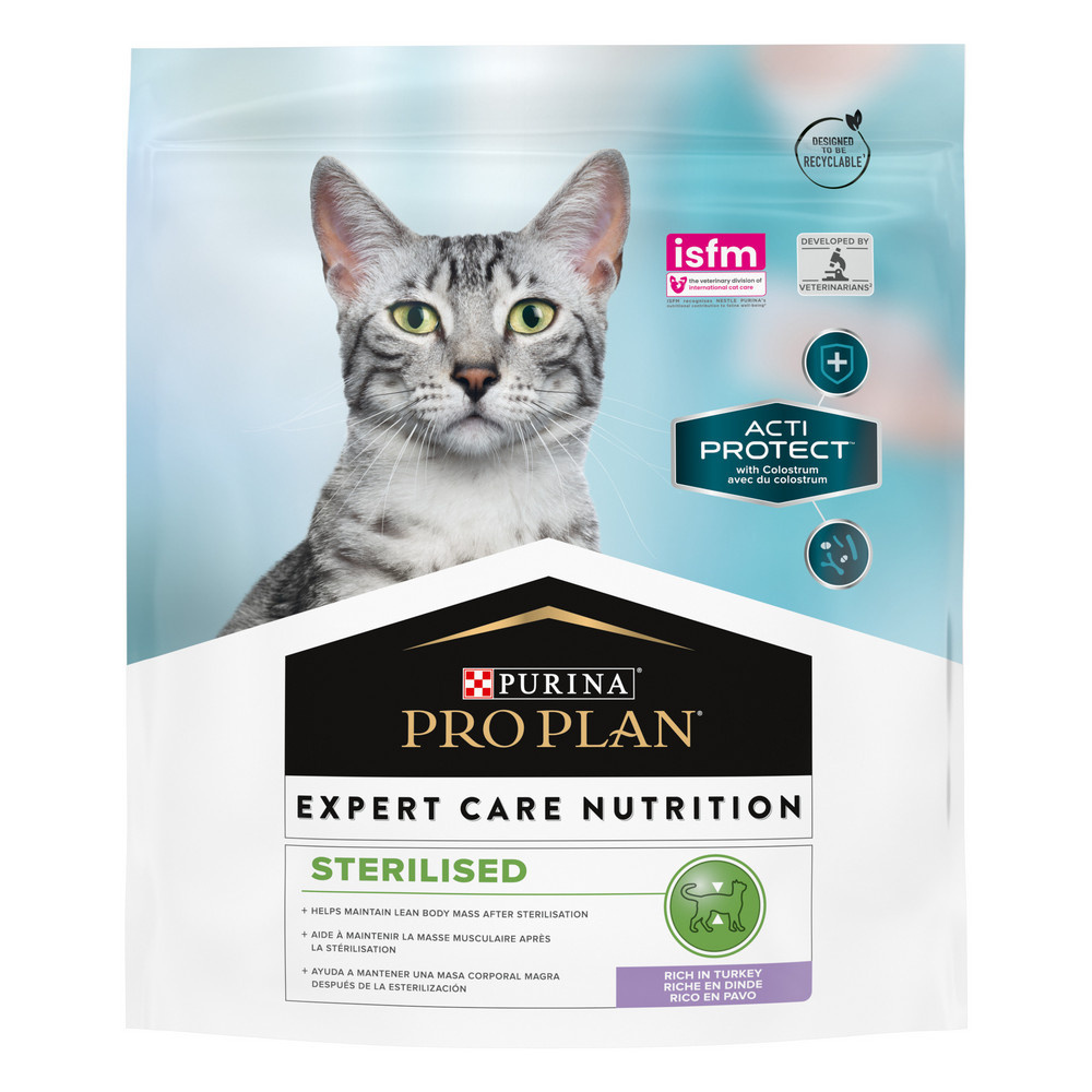 Purina Pro Plan Purina Pro Plan сухой корм Acti Protect для стерилизованных кошек с индейкой (400 г)