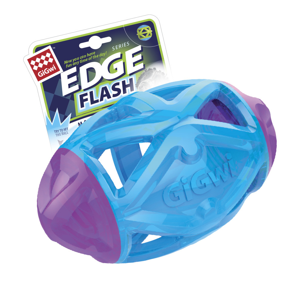 GiGwi GiGwi игрушка Регби мяч светящийся, резина TPR (243 г) gigwi gigwi игрушка флайнг таг красный резина 369 г